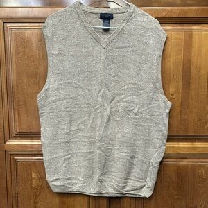 Dockers Tan V-Neck Sweater Soft Knit Pullover